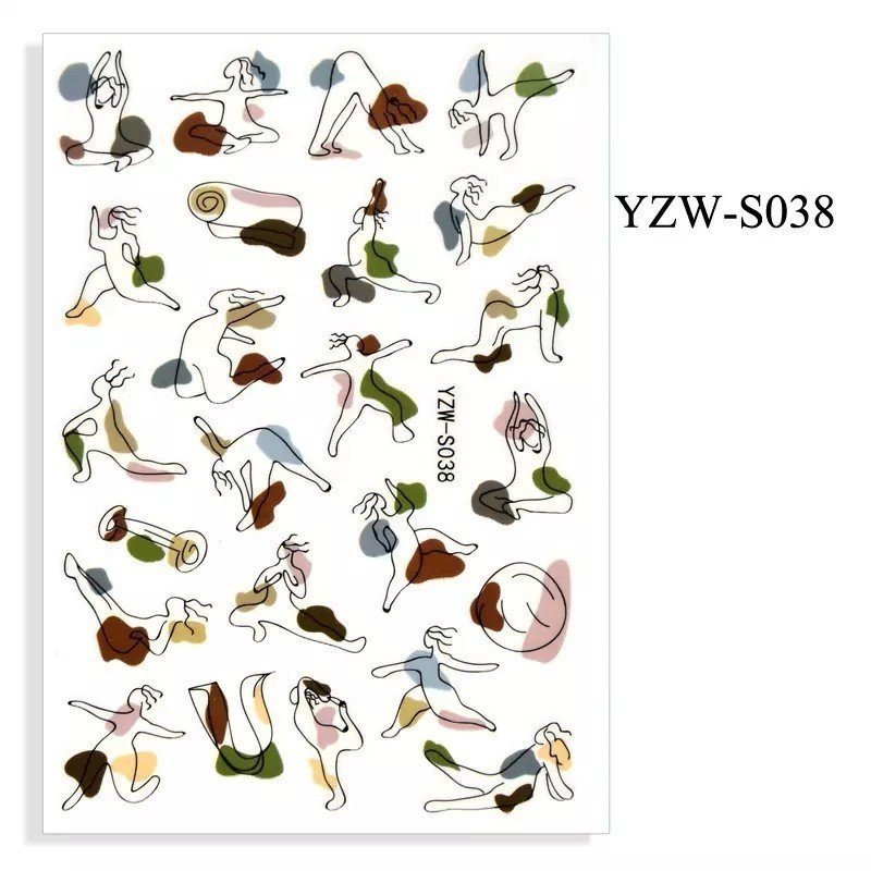 Pegatinas Uñas - 038 para Decoración de Uñas Pegatinas Uñas - 038 para Decoración de Uñas