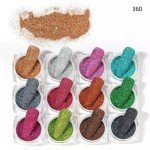 Set de 12 Pigmentos Glitters para Maquillaje