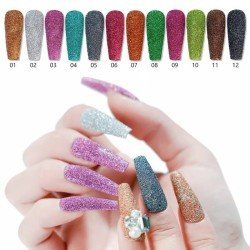 Set de 12 Pigmentos Glitters para Maquillaje