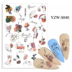 Pegatinas Uñas - 040 para decoración profesional