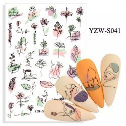 Pegatinas Uñas - 041: Decoración elegante para tus uñas