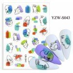 Pegatinas para decoración de uñas - Modelo 043