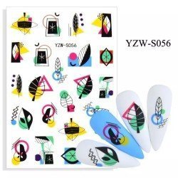 Pegatinas decorativas de uñas - Modelo 056