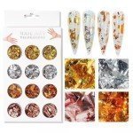 Set 12 Foil multicolor para arte de uñas Set 12 Foil multicolor para arte de uñas