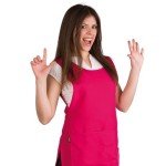 Estola Poliester Strech Fucsia con lazo