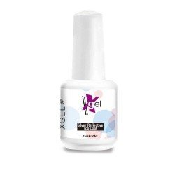 Top Coat Plateado Reflectante para Uñas