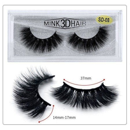 Pestañas SD-08 de pelo Korea Silk negras
