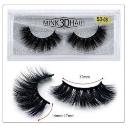 Pestañas SD-08 de pelo Korea Silk negras