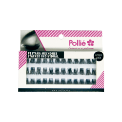 Pestañas Pollié Individual Trio Largas Negras