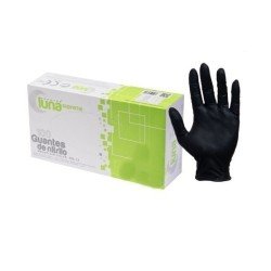 Guantes de Nitrilo Negro sin polvo - 100pcs