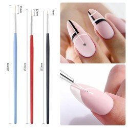 Set de 3 pinceles para Nail Art French Lines