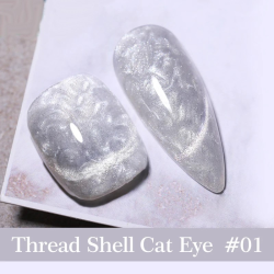 Aurora Shell Cat Eye 15ml - 01 en acción Aurora Shell Cat Eye 15ml - 01 en acción