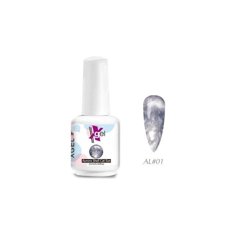 Aurora Shell Cat Eye 15ml - 01 en acción Aurora Shell Cat Eye 15ml - 01 en acción