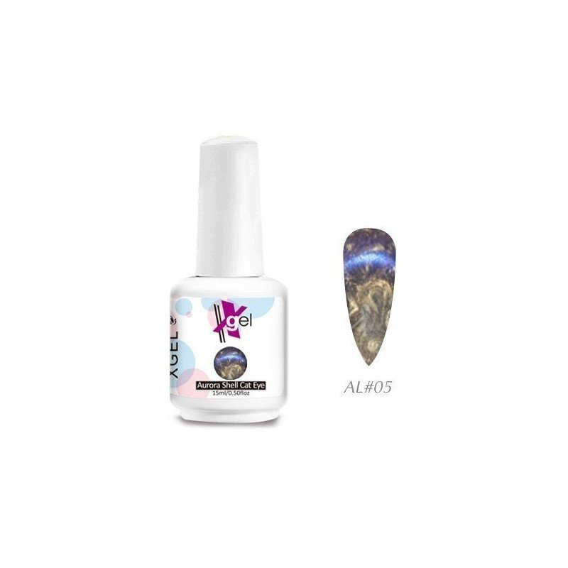 Aurora Shell Cat Eye 15ml - Gel con Pincel Aurora Shell Cat Eye 15ml - Gel con Pincel