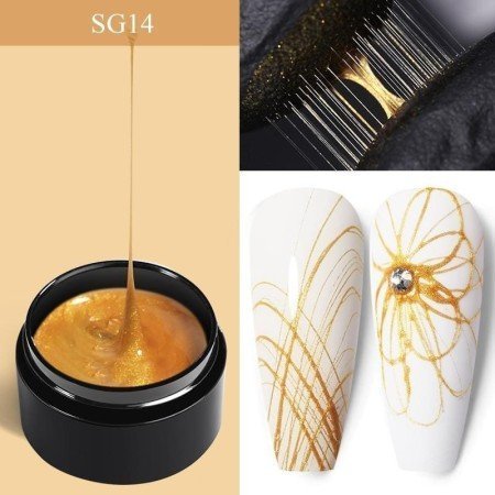 SPIDER GEL - ORO para Decoración de Uñas