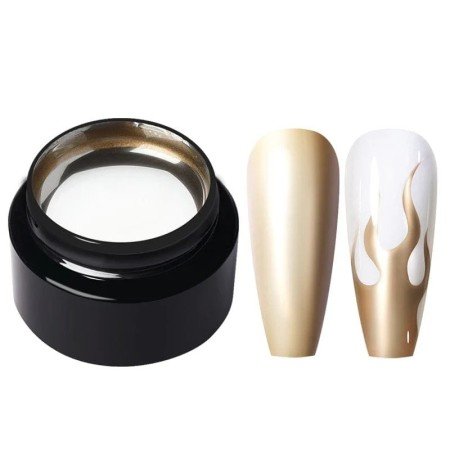 Paint Gel 5gr - Metallic Gold para Decoración de Uñas