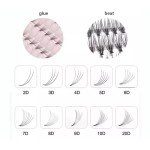 Extensiones de Pestañas 8-D, 0.07 D, 10mm Extensiones de Pestañas 8-D, 0.07 D, 10mm