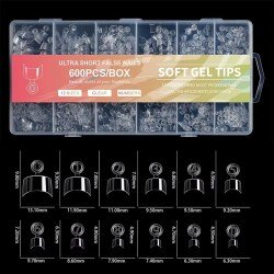 SOF GEL NAIL TIPS 600pcs - Reconstrucción de Uñas