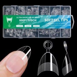 SOF GEL NAIL TIPS 600pcs - Reconstrucción de Uñas