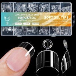 SOF GEL NAIL TIPS 600pcs - Reconstrucción de Uñas