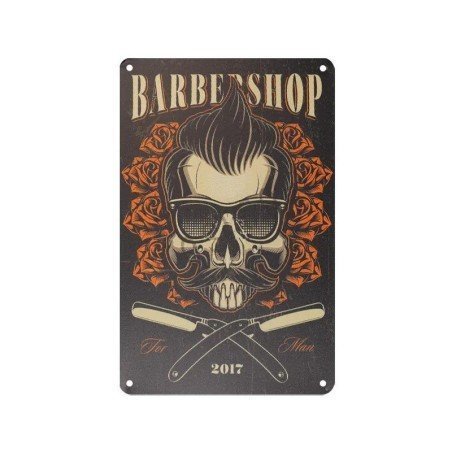 Rótulo estilo vintage para barbería modelo B050