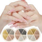 Decoración de uñas con perlas metálicas coloridas Nº 4