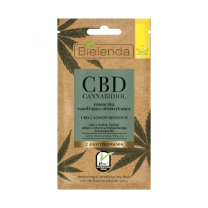 Mascarilla hidratante y desintoxicante de cannabidiol