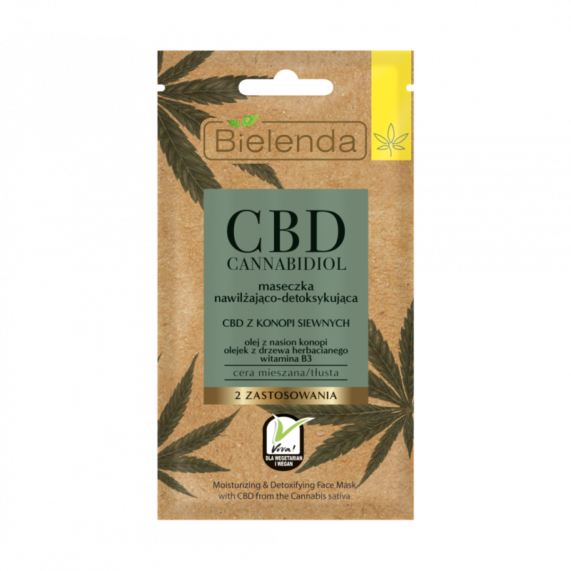 Mascarilla hidratante y desintoxicante de cannabidiol Mascarilla hidratante y desintoxicante de cannabidiol