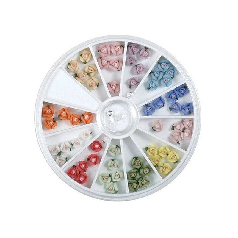 RUEDA FLORES de RESINA 3D para Decoración Elegante