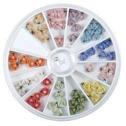 RUEDA FLORES de RESINA 3D para Decoración Elegante