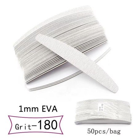 50 limas desechables sin espuma para base metálica - HALF MOON
