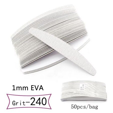 50 limas desechables sin espuma para base metálica - HALF MOON