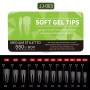 SOF GEL NAIL TIPS 550pcs - Medium stiletto