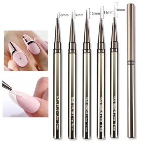 Pincel Delineador de Uñas para Manicura Perfecta