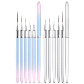 Pincel delineador de uñas para trazos precisos