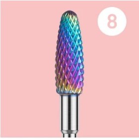 Broca Tugsteno colorful Flame