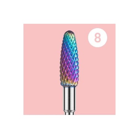Broca Tugsteno colorful Flame
