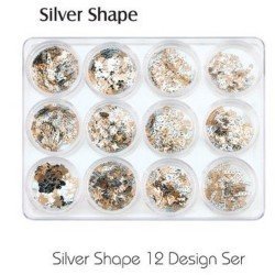 Incrustaciones Metálicas en Plata para Uñas