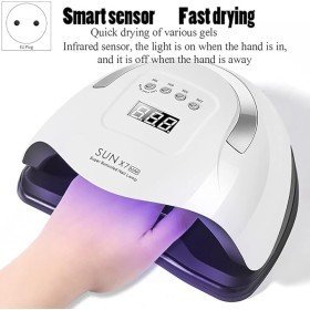 SUN X7 MAX - Lámpara para uñas, 57 leds, 180 W