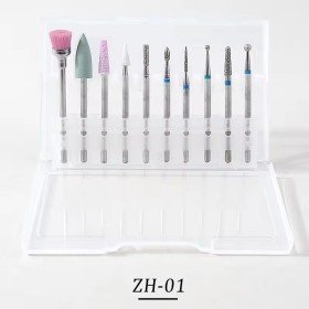 Set 10 Brocas Manicura ZH-01