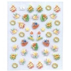 Pegatina 3D X09 para Decoración de Uñas