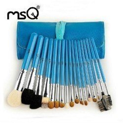 Set de 17 Pinceles de Maquillaje Pelo de Cabra