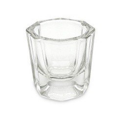 Vaso de cristal práctico para mezclas acrílicas