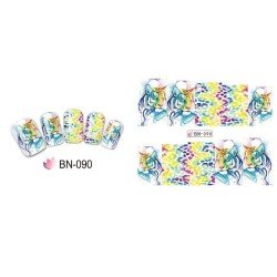 Pegatinas Al Agua 090 para Decoración de Uñas