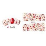 Decoración de uñas con stickers al agua FLOWERS 076