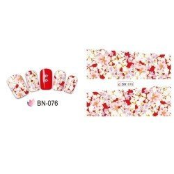 Decoración de uñas con stickers al agua FLOWERS 076