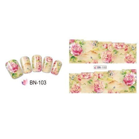 FLOWERS STICKERS AL AGUA - Diseño 103