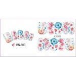 FLOWERS STICKERS AL AGUA - 803 para decoración de uñas
