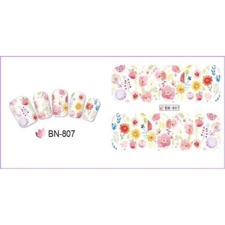 Stickers de Flores para Uñas - Modelo 807