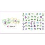 Stickers de Flores al Agua para Uñas